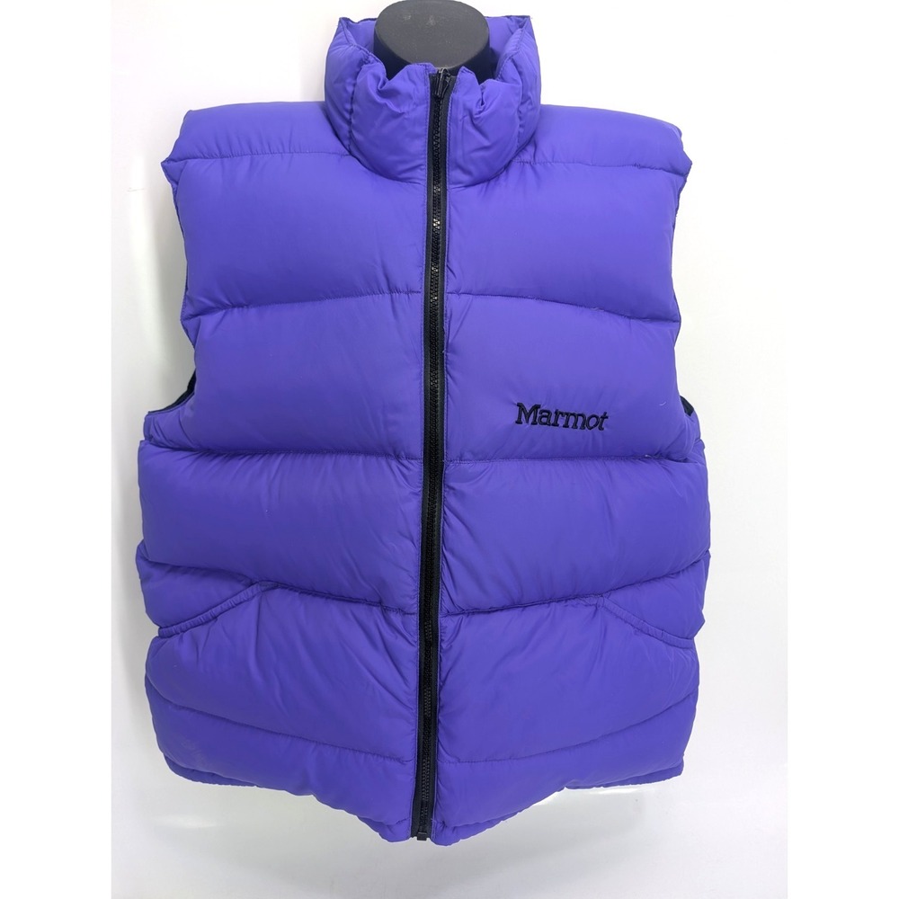 Marmot Women's Goose Down Insulated Puffer Quilted Vest - Size MED in Purple